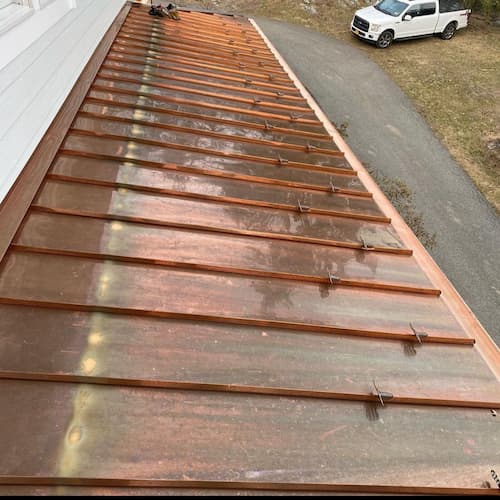 copper standing seam metal roofing westchester ny